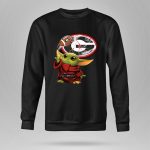 Georgia Bulldogs Football Baby Yoda Magic Force 8 Sweatshirt.jpg