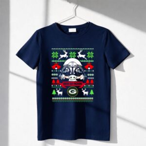 Green Bay Packers Darth Vader Baby Yoda Star Wars Christmas Shirt