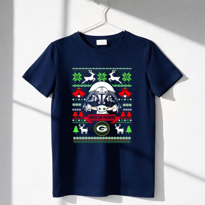 Green Bay Packers Darth Vader Baby Yoda Star Wars Christmas 1 T Shirt