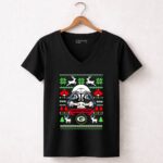 Green-Bay-Packers-Darth-Vader-Baby-Yoda-Star-Wars-Christmas-5-Womens-V-Neck