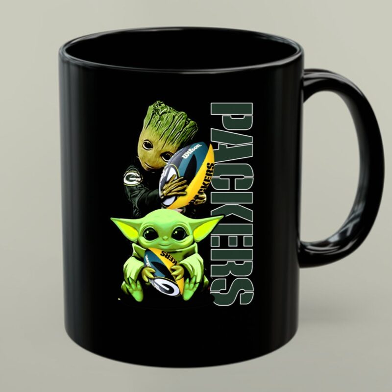 Green Bay Packers Groot Baby Yoda Football Fan 1 mug.jpg