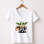 Grogu Halloween 5 Womens V Neck.jpg