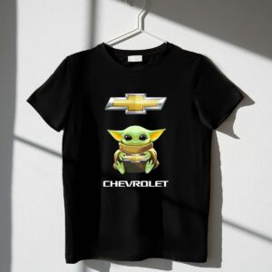 Grogu Holds Chevrolet Logo with Star Wars 1 T Shirt.jpg