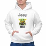 Grogu Hug Jeep Green Baby Yoda Holding 2 Hoodie.jpg