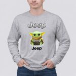 Grogu Hug Jeep Green Baby Yoda Holding 6 Long Sleeves.jpg