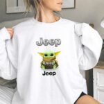 Grogu Hug Jeep Green Baby Yoda Holding 9 Sweatshirt.jpg