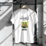 Grogu Hug Jeep Green Baby Yoda Holding T Shirt 6.jpg