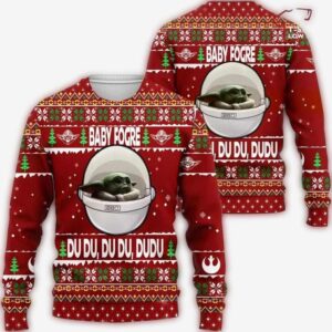 Grogu Star Wars Baby Fogre Du Du Du Christmas Ugly Sweater Party 1.jpg