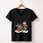 Grogu and Groot Christmas 7 Womens V Neck.jpg