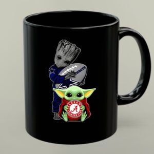 Groot And Baby Yoda Cowboys Alabama Crimson Tide 1 mug.jpg