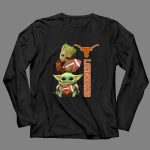 Groot And Baby Yoda Football Longhorns 4 Long Sleeves 1.jpg