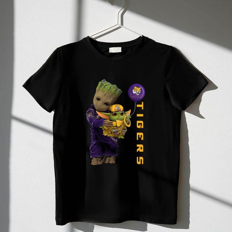 Groot And Baby Yoda Lsu Tigers Fan Gear 1 T Shirt.jpg