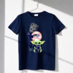 Groot-And-Baby-Yoda-With-Yankees-And-Cowboys-Logos-1-T-Shirt