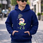 Groot-And-Baby-Yoda-With-Yankees-And-Cowboys-Logos-2-Hoodie