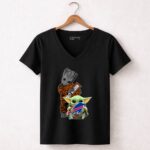 Groot HD Baby Yoda Hug Logo Buffalo Bills 5 Womens V Neck.jpg