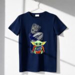 Groot-Holding-Cowboys-Football-With-Baby-Yoda-Wearing-Gators-Hoodie-1-T-Shirt