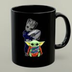 Groot Holding Cowboys Football With Baby Yoda Wearing Gators Hoodie 1 mug.jpg