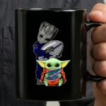 Groot Holding Cowboys Football With Baby Yoda Wearing Gators Hoodie 3 mug.jpg