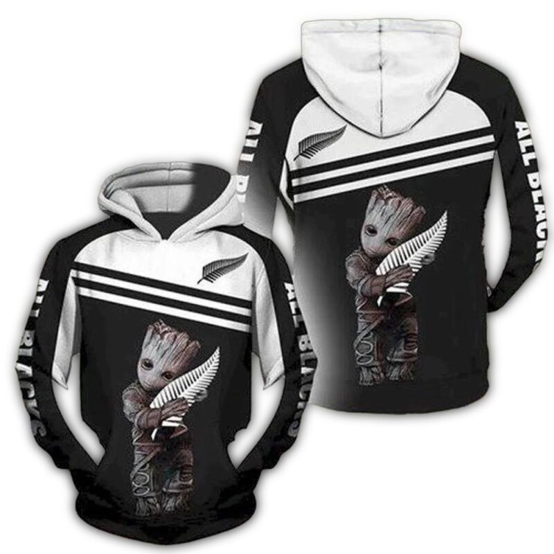 Groot Star Wars New Zealand National Rugby Union Team 3D Hoodie Men And Women 1.jpg