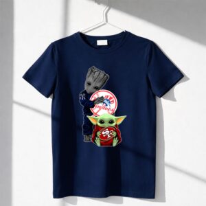 Groot Yankees Star Wars Baby Yoda 49ers Shirt