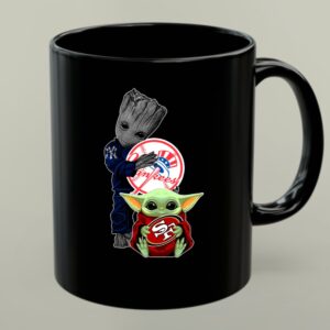Groot Yankees Star Wars Baby Yoda 49ers 1 mug.jpg