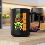 Groot and Baby Yoda Holding Chicago Bears Football 2 mug.jpg