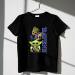 Grzd Baltimore Ravens Baby Yoda and Groot Ravens Football 1 T Shirt.jpg