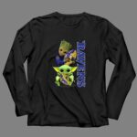 Grzd Baltimore Ravens Baby Yoda and Groot Ravens Football 4 Long Sleeves.jpg