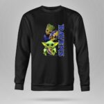 Grzd Baltimore Ravens Baby Yoda and Groot Ravens Football 8 Sweatshirt.jpg