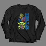 Grzd Buffalo Bills Baby Groot and Baby Yoda Football 4 Long Sleeves.jpg