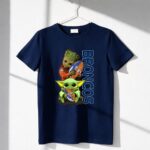 Grzd Denver Broncos Groot And Baby Yoda Holding Broncos Football 6 T Shirt.jpg