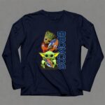 Grzd Denver Broncos Groot And Baby Yoda Holding Broncos Football 9 Long Sleeves.jpg