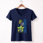 Grzd Indianapolis Colts Football Groot Baby Yoda 9 Womens V Neck.jpg