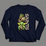 Grzd New Orleans Saints Groot And Baby Yoda Football 9 Long Sleeves.jpg