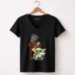HD Groot Baby Yoda Denver Broncos Collaboration 5 Womens V Neck.jpg