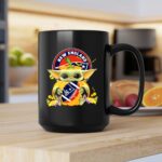Halloween Pumpkin Baby Yoda Holding New England Patriots Football Mug 2.jpg