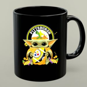 Halloween Pumpkin Baby Yoda Hug Pittsburgh Steelers 1 mug.jpg