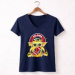 Halloween20Pumpkin20Baby20Yoda20Hug20Atlanta20Falcons20Football 9 Womens V Neck 1.jpg