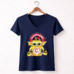 Halloween20Pumpkin20Baby20Yoda20Hug20Cleveland20Baseball20Team 9 Womens V Neck 1.jpg