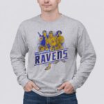 Han Solo Luke Skywalker and Leia Organa Baltimore Ravens 4 Long Sleeves.jpg