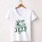 Han Solo Luke Skywalker and Leia Organa Rebels New York Jets 5 Womens V Neck.jpg