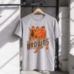 Han Solo Luke Skywalker and Leia Organa With Cleveland Browns 6 T Shirt.jpg
