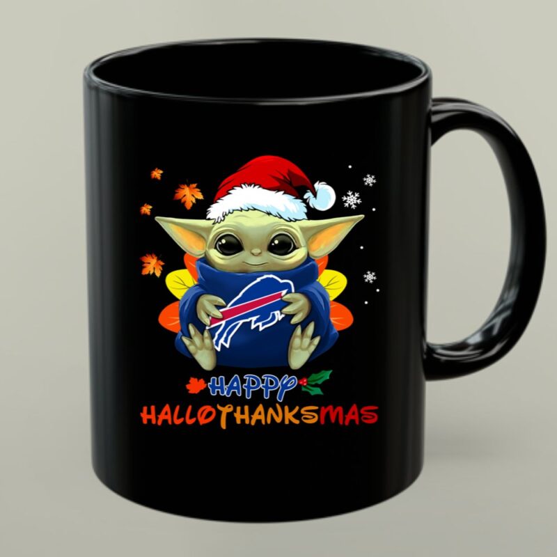Happy Hallothanksmas Buffalo Bills Baby Yoda 1 mug.jpg
