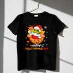 Happy Hallothanksmas Grogu Santa Pumpkin Turkey 1 T Shirt.jpg