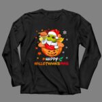 Happy Hallothanksmas Grogu Santa Pumpkin Turkey 4 Long Sleeves.jpg