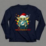 Happy Hallothanksmas Miami Dolphins Baby Yoda 9 Long Sleeves.jpg