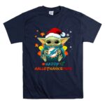 Happy Hallothanksmas Miami Dolphins Baby Yoda 9 T Shirt.jpg