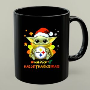 Happy Hallothanksmas Pittsburgh Steelers Baby Yoda 1 mug.jpg