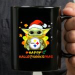 Happy Hallothanksmas Pittsburgh Steelers Baby Yoda 3 mug.jpg