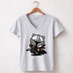 Hello Mandalorian Star Wars 9 Womens V Neck.jpg
